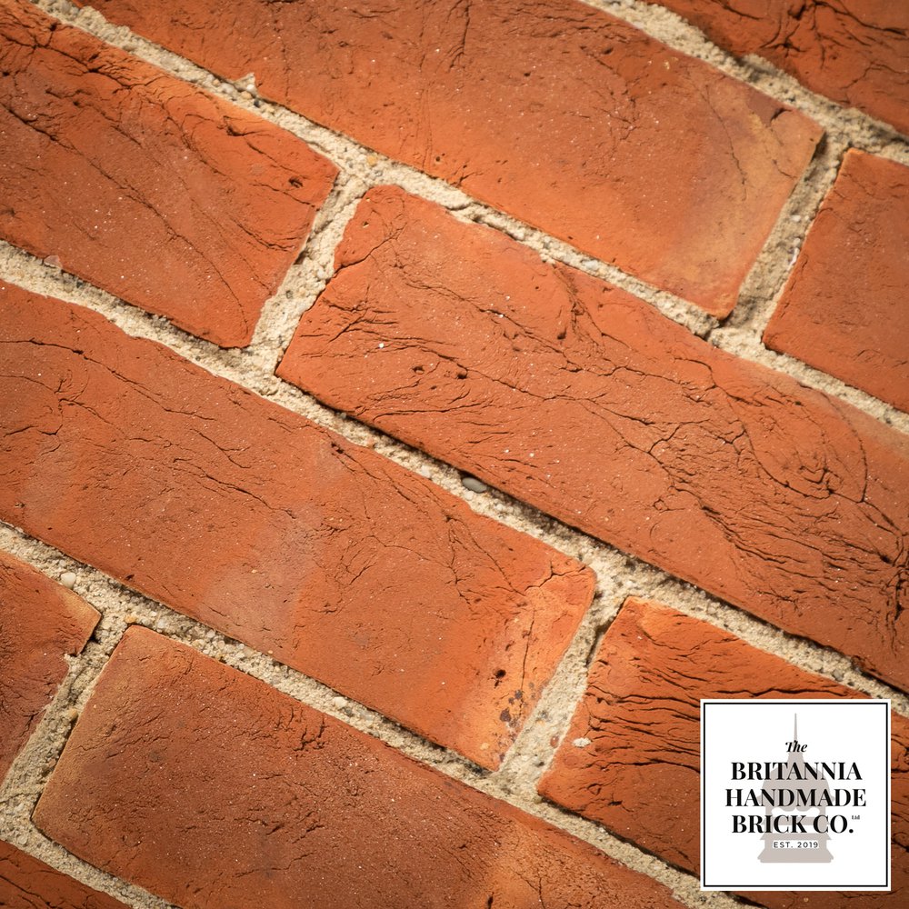 2 5/8" Handmade Red Brick, Period Style Facing Bricks