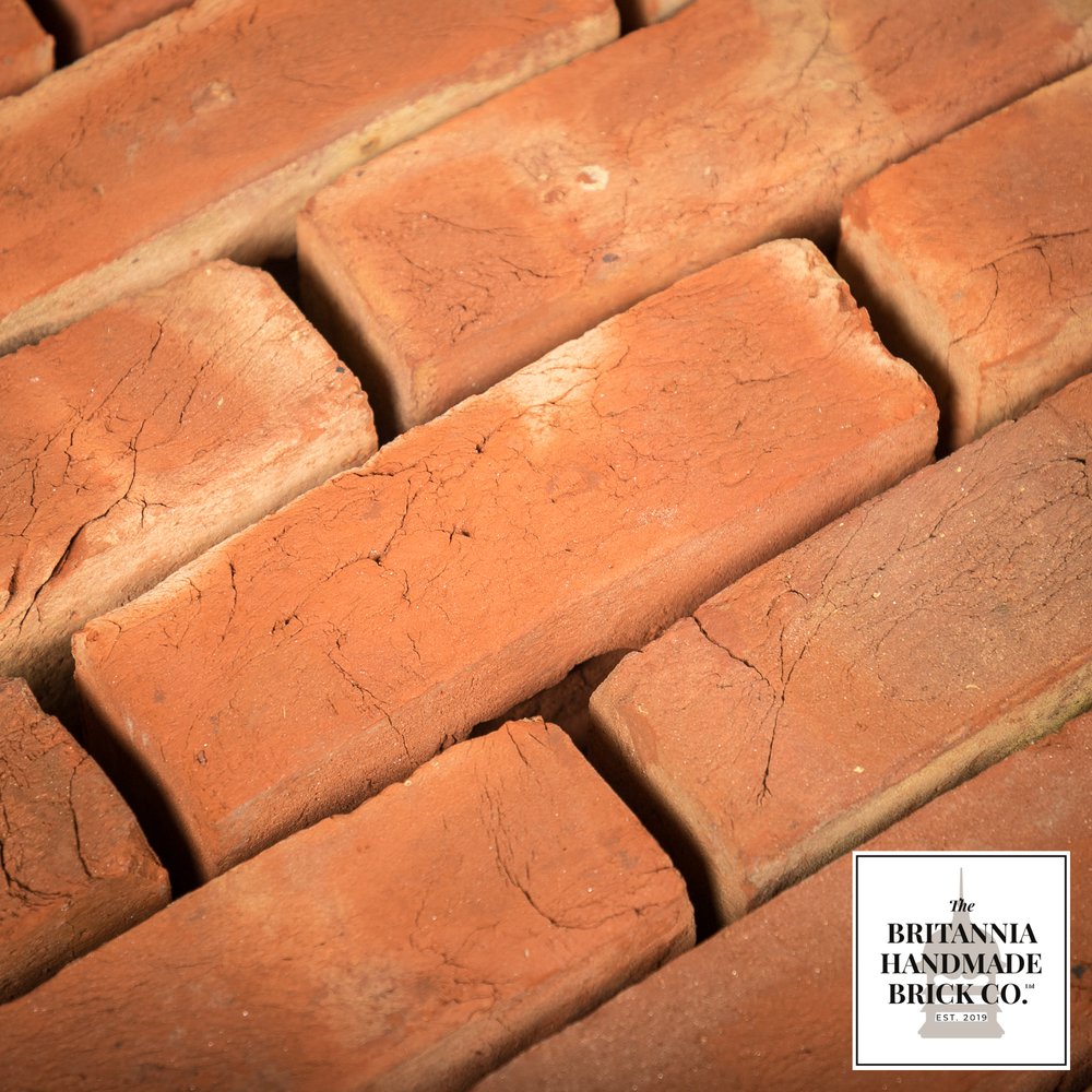 2 5/8" Handmade Red Brick, Period Style Facing Bricks