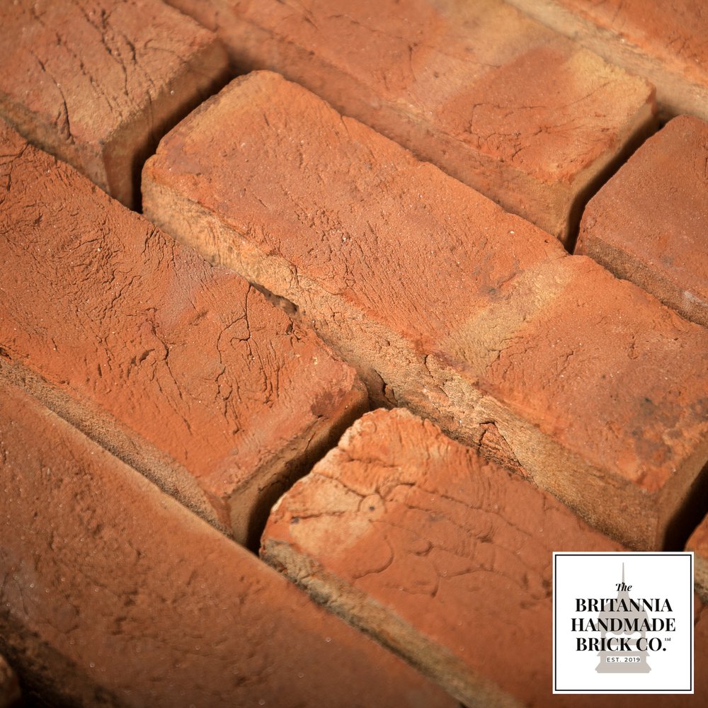 2 5/8" Handmade Red Brick, Period Style Facing Bricks