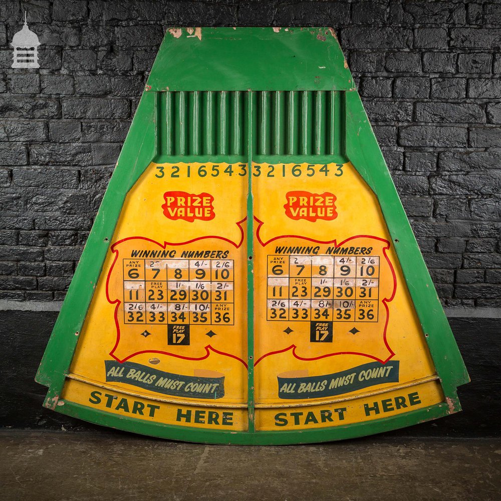 Vintage Green and Yellow Fun Fair Ball Game