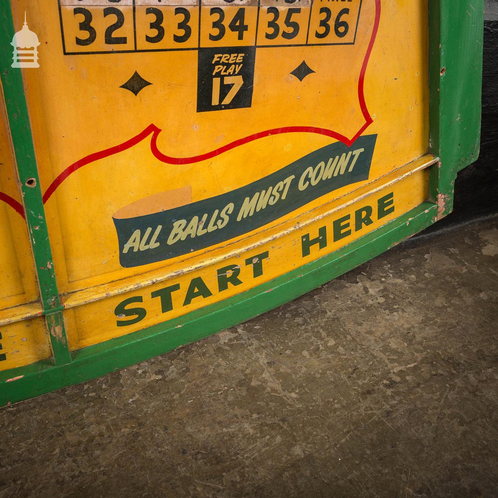 Vintage Green and Yellow Fun Fair Ball Game