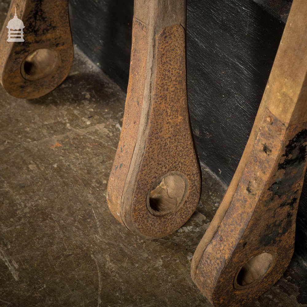 Early 19th C Folding Circus Tent Pole Braces Acrobats Beams