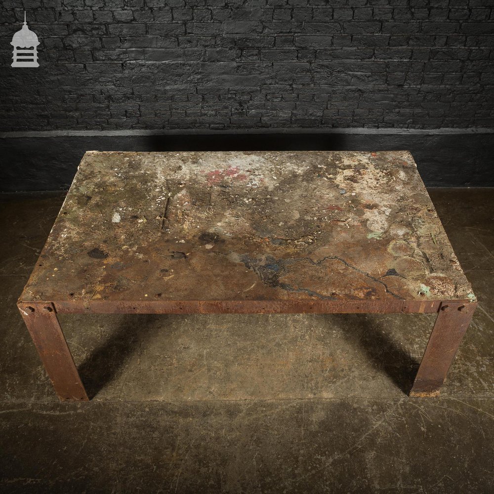 WWII Steel Morrison Air Raid Shelter Table