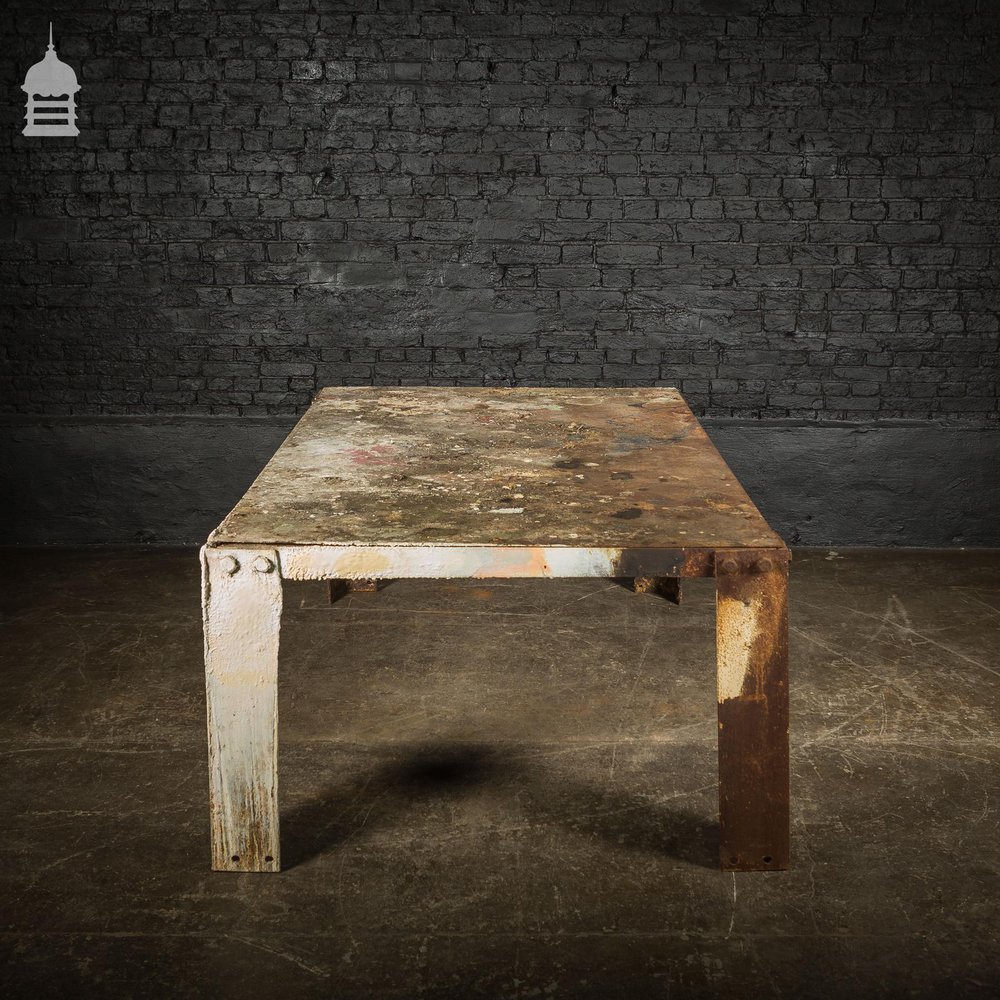 WWII Steel Morrison Air Raid Shelter Table