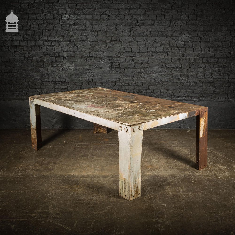 WWII Steel Morrison Air Raid Shelter Table