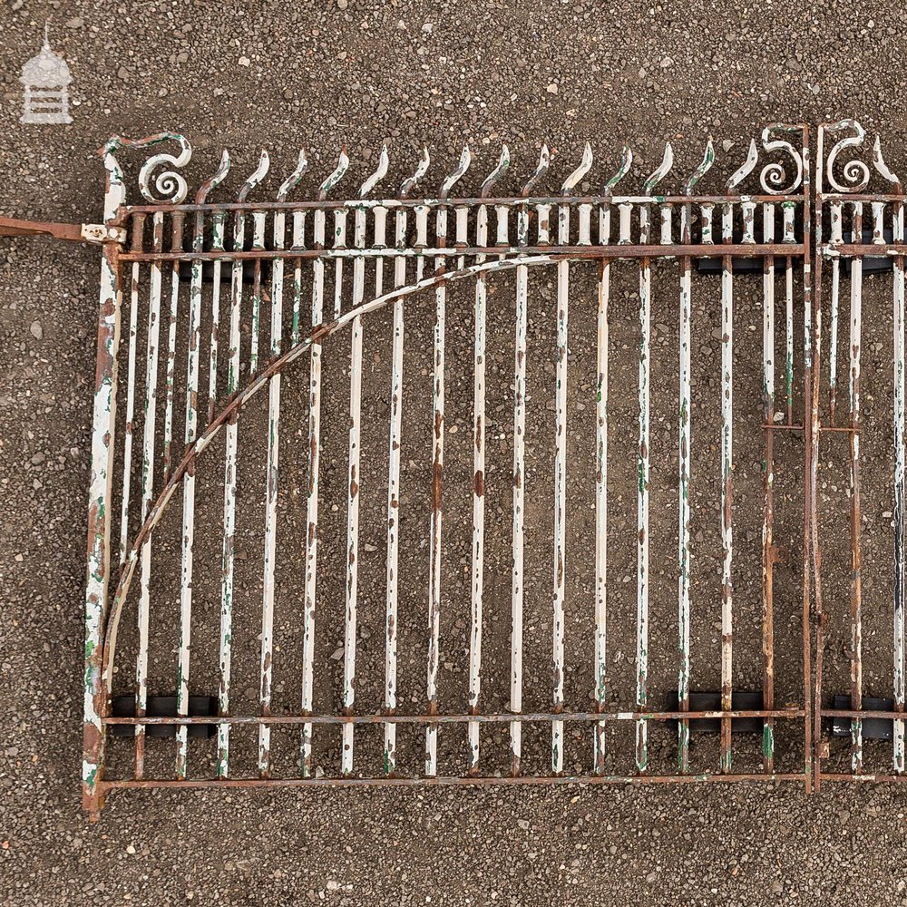 Pair of 19th C Bayliss, Jones & Bayliss Wrought Iron Large Opening Gates