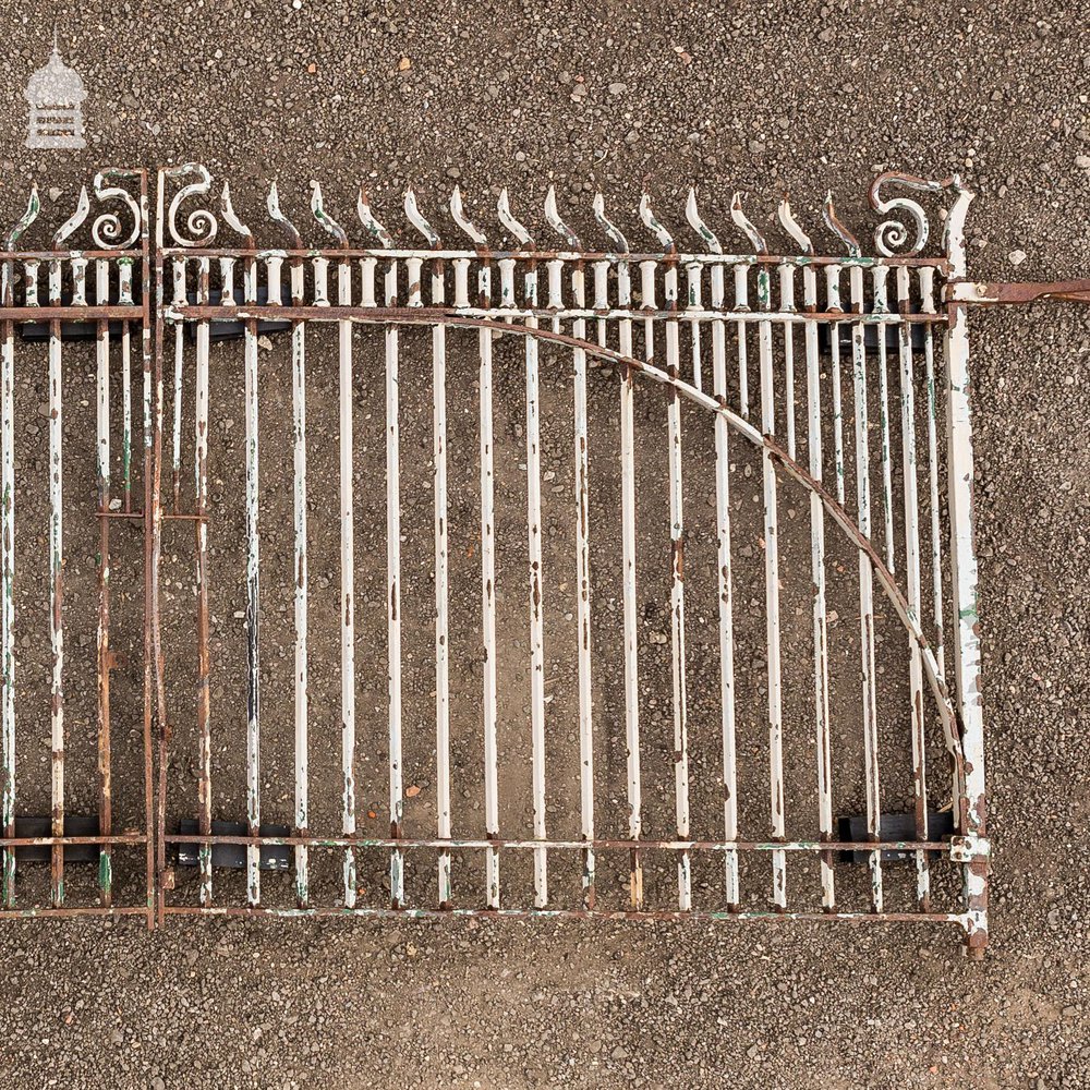 Pair of 19th C Bayliss, Jones & Bayliss Wrought Iron Large Opening Gates