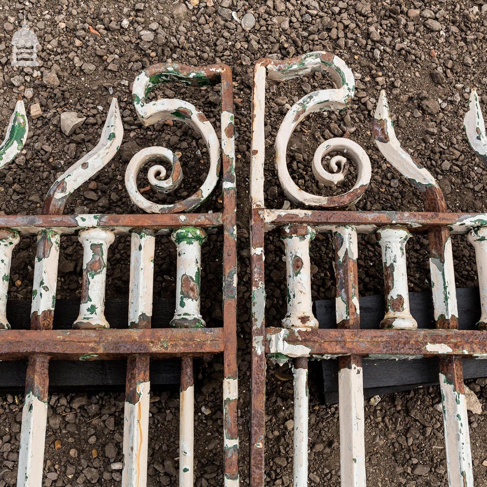 Pair of 19th C Bayliss, Jones & Bayliss Wrought Iron Large Opening Gates