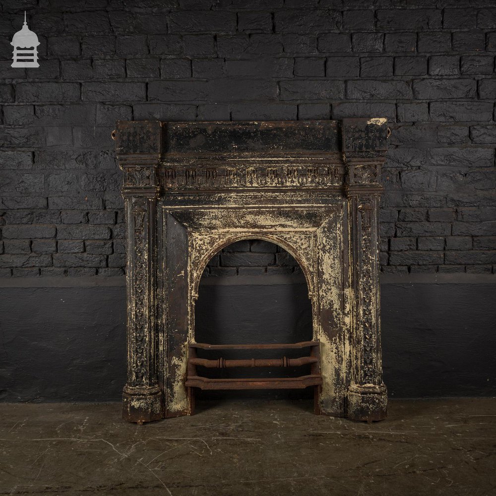 Victorian Combination Fireplace Surround with Distressed Paint