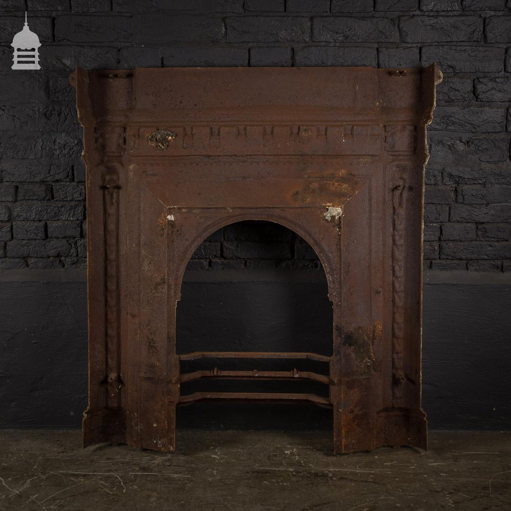 Victorian Combination Fireplace Surround with Distressed Paint