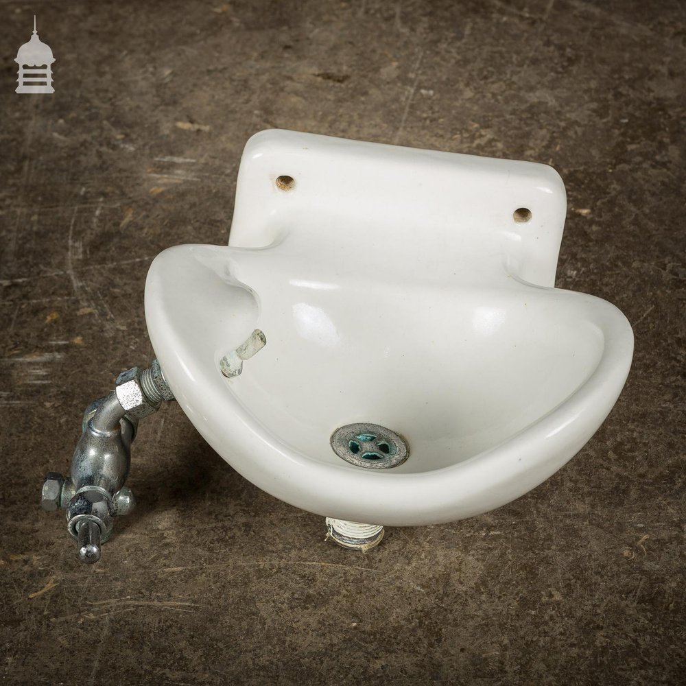 Reclaimed Wall Mounted Ceramic Drinking Fountain