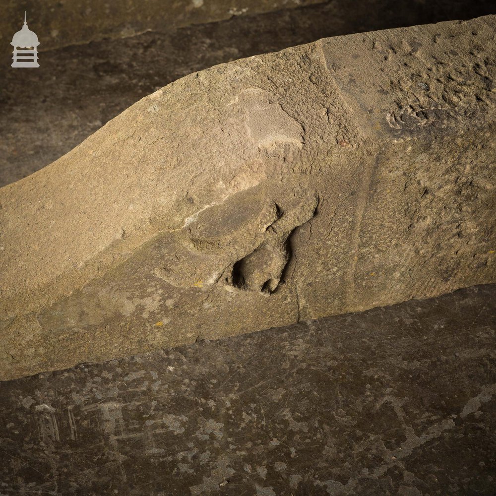 Pair of 18th C Carved Sandstone Corbels Brackets