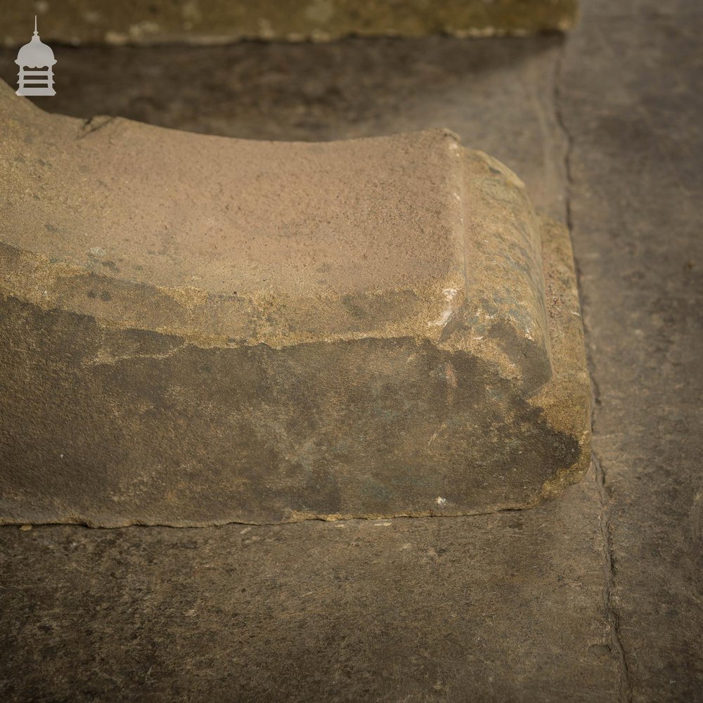 Pair of 18th C Carved Sandstone Corbels Brackets