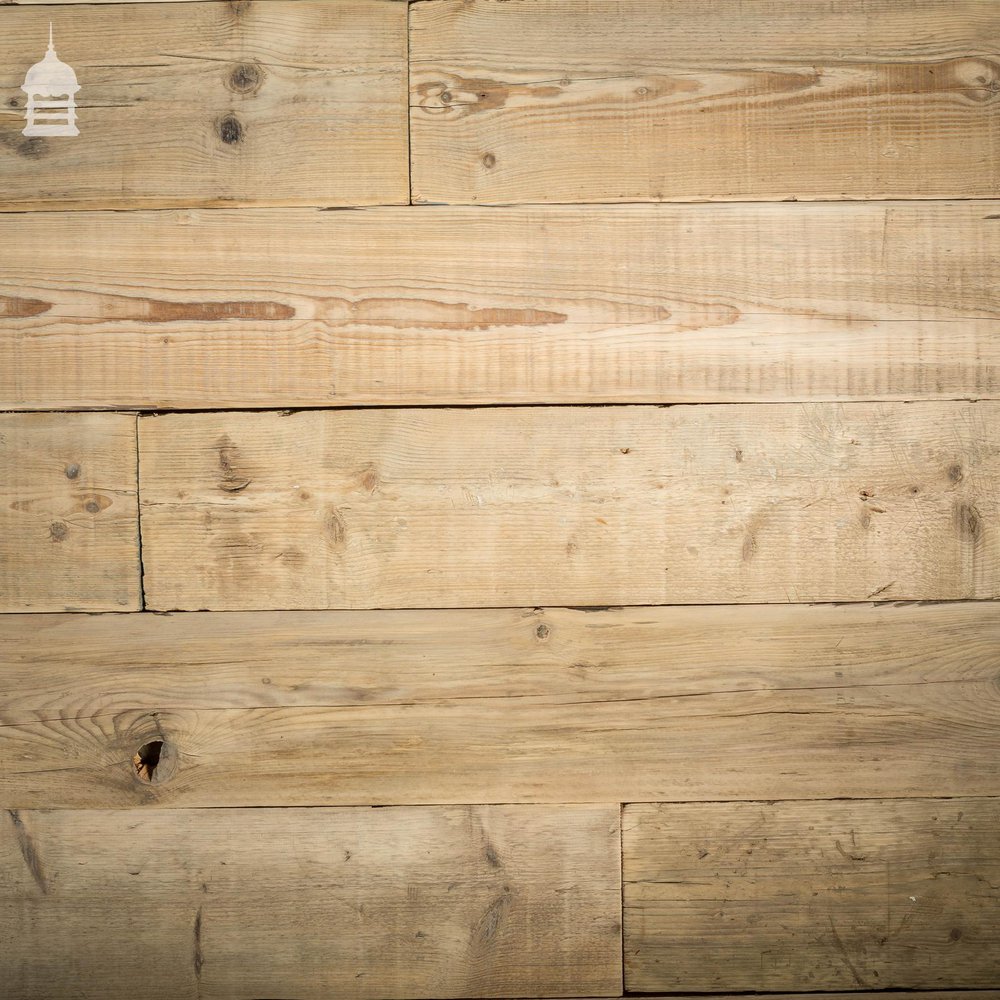 Reclaimed Scaffold Boards with Sanded Finish Cut to 20mm Thick Flooring Wall Cladding