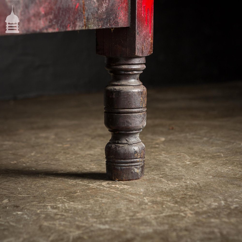 Workshop Finishing Bench Repurposed from 19th C Pine Table