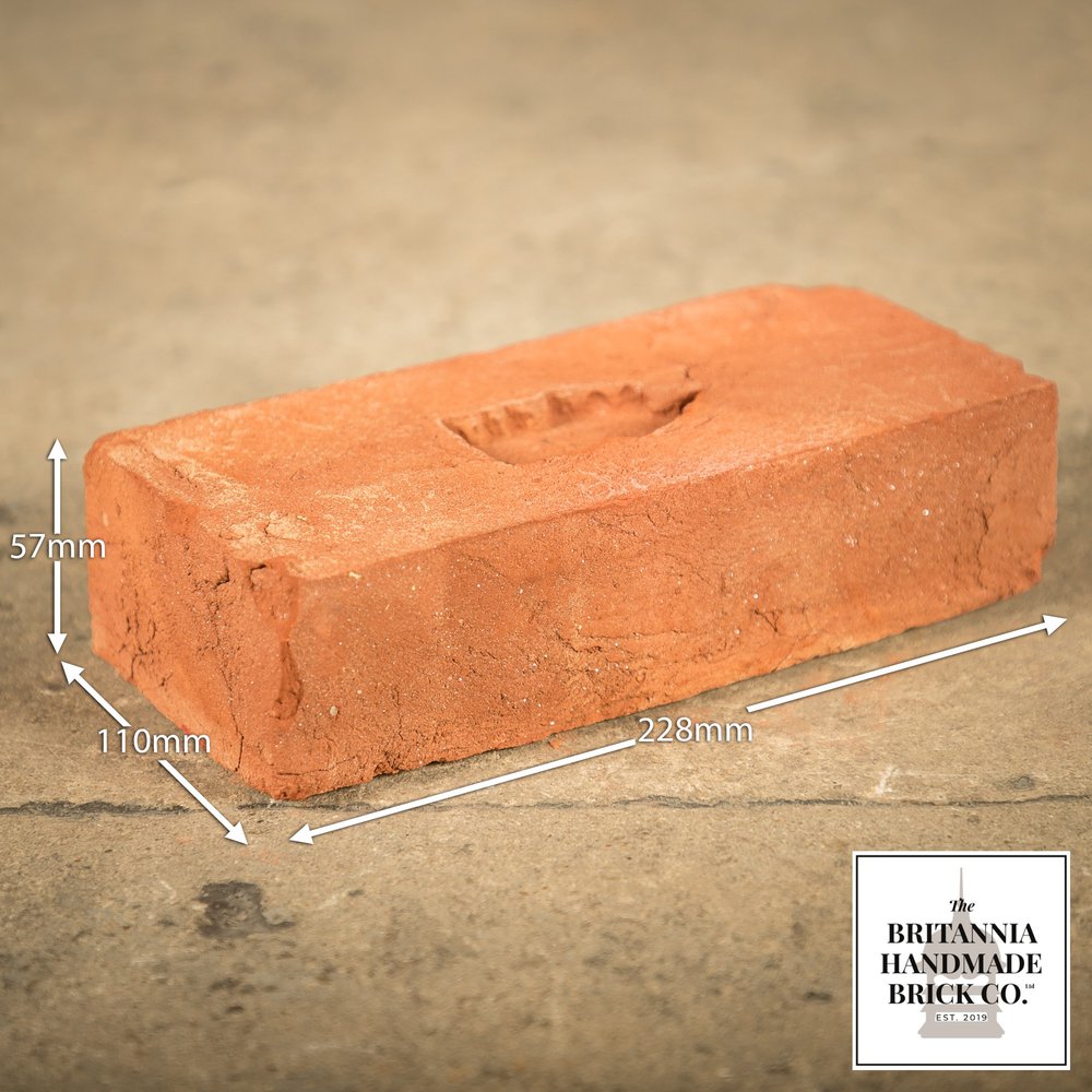 2 1/4" Handmade Red Brick, Period Style Facing Bricks