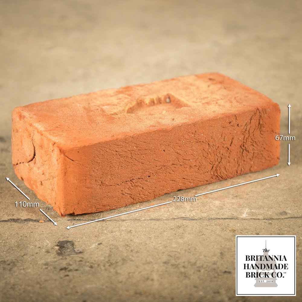 2 5/8" Handmade Red Brick, Period Style Facing Bricks