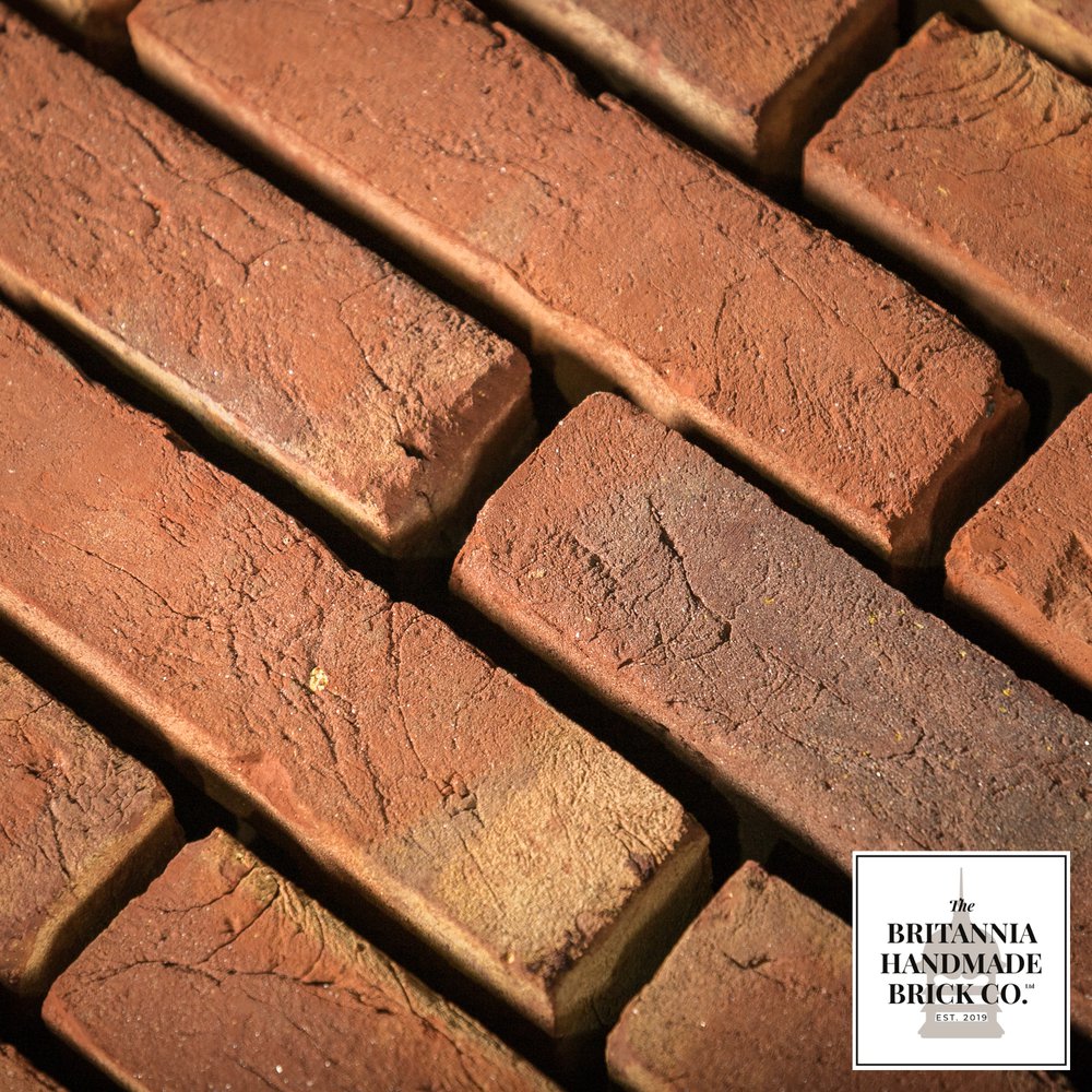 2" Handmade Red Brick, Period Style Facing Bricks