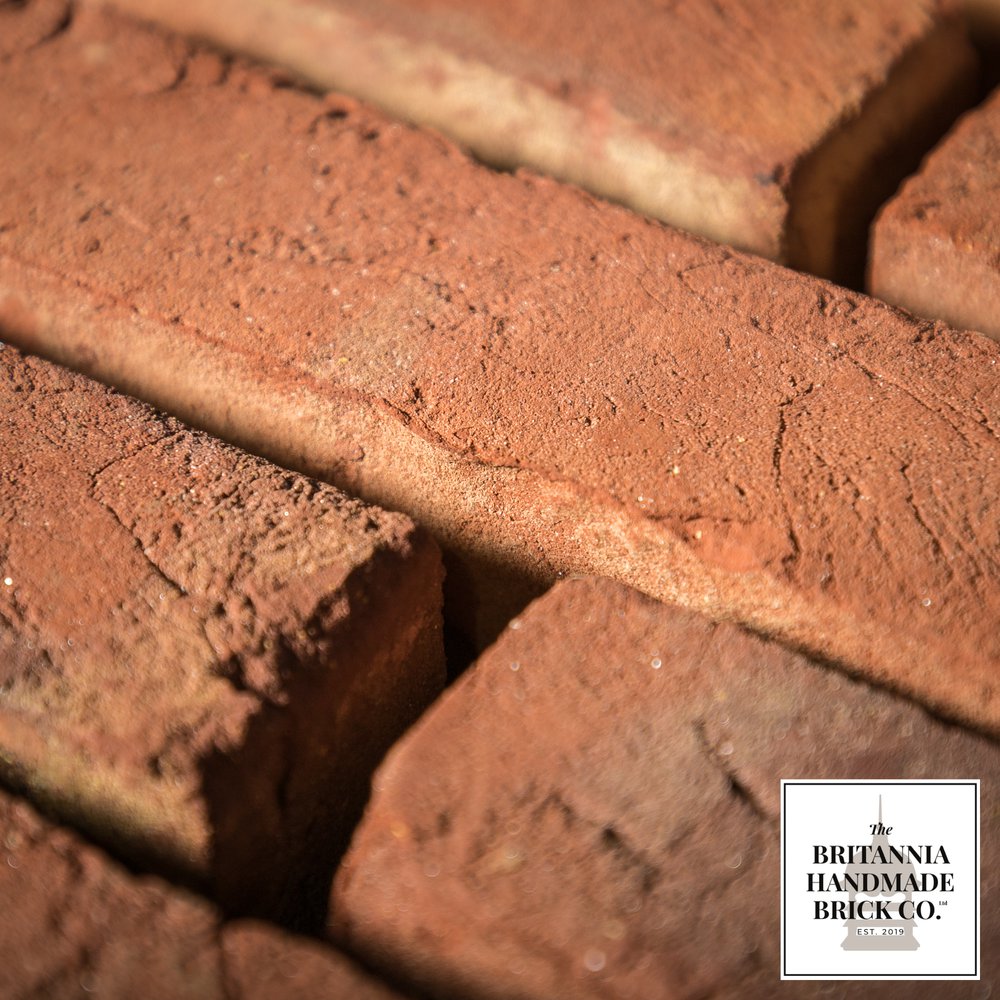 2" Handmade Red Brick, Period Style Facing Bricks