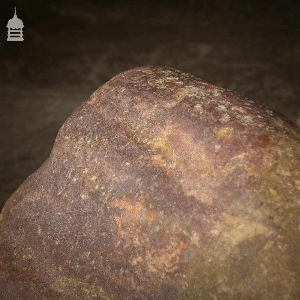 Large Weathered Smooth Glacial Rock Boulder