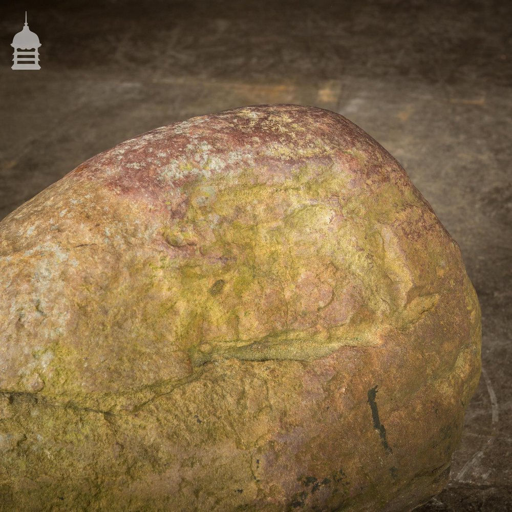 Large Weathered Smooth Glacial Rock Boulder