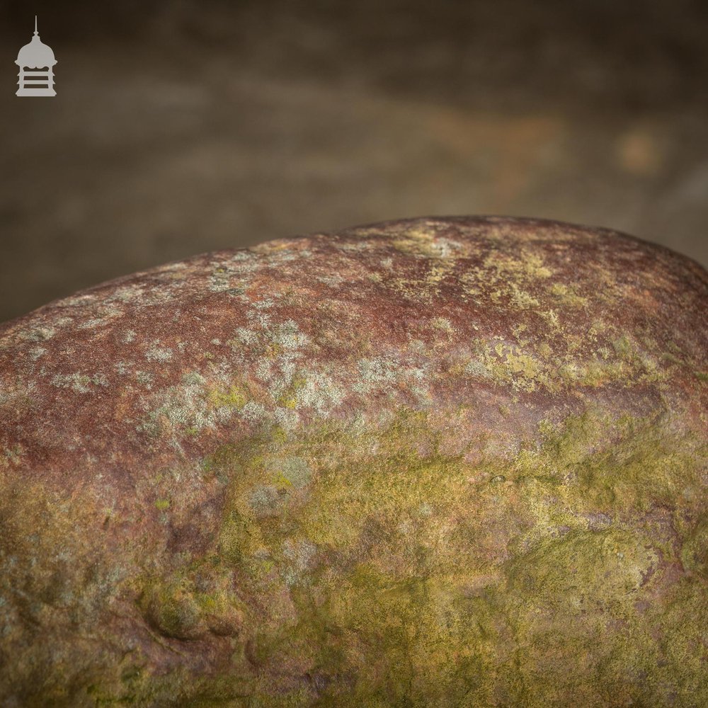 Large Weathered Smooth Glacial Rock Boulder