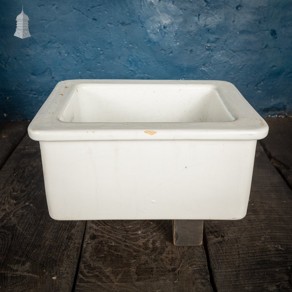 Small Vintage Southhook White School Science Lab Sink