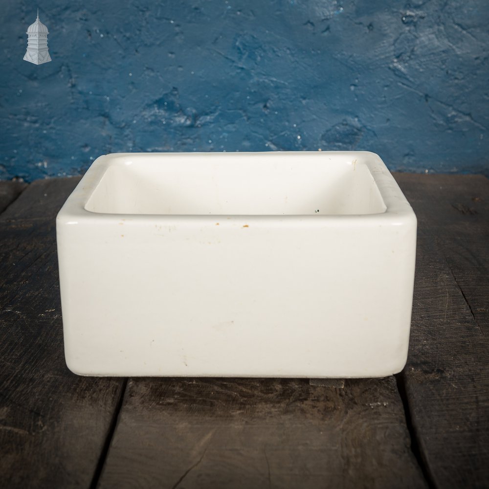 Small White Vintage Shanks School Science Lab Sink