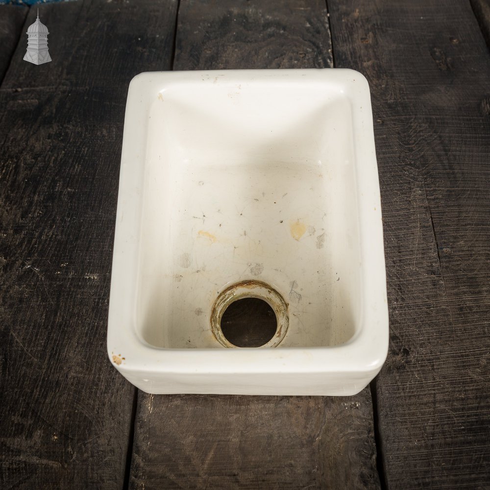 Small White Vintage Shanks School Science Lab Sink