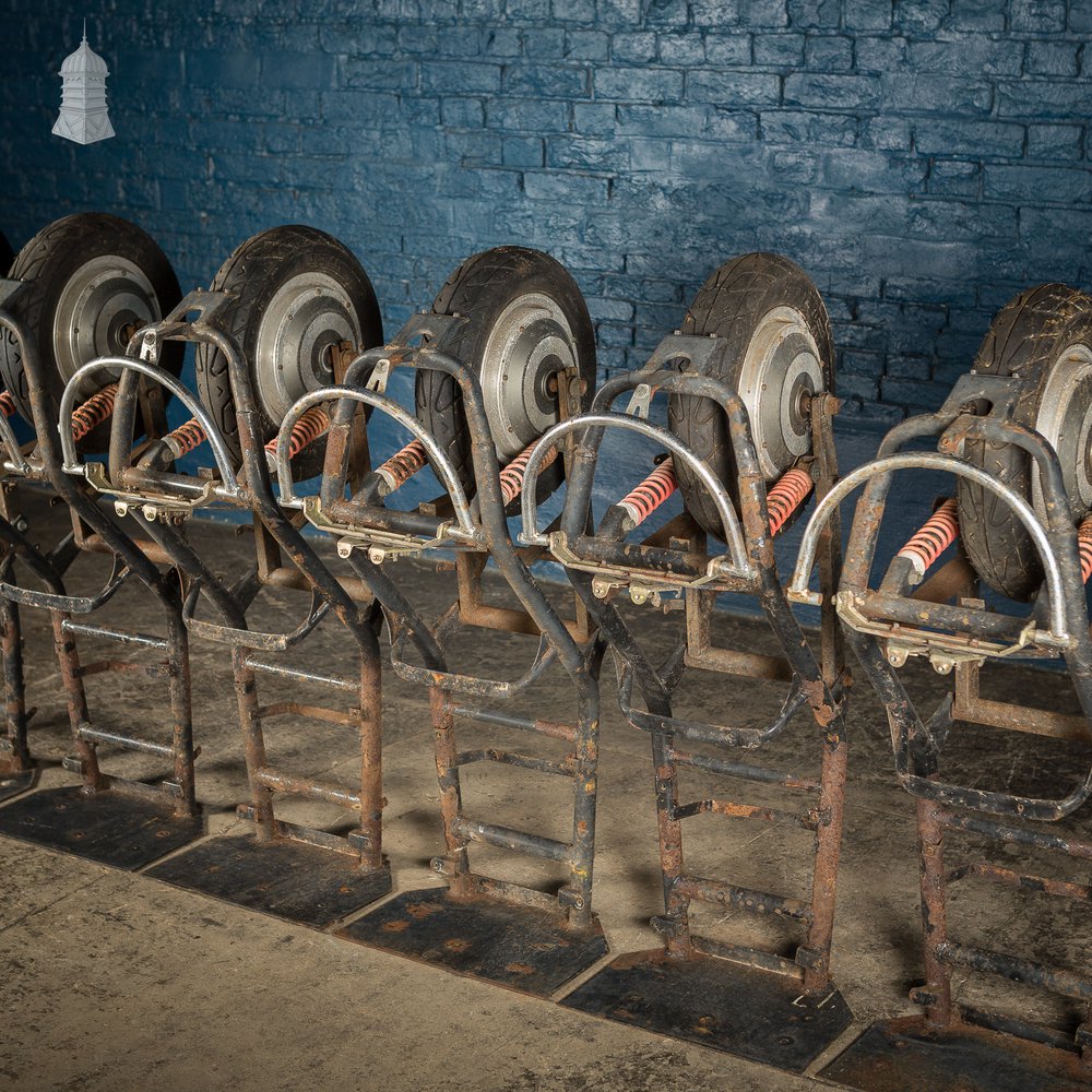 Batch of 8 Scooter Rear Wheel Seat Frame Bases Salvaged from Camden Lock Markets