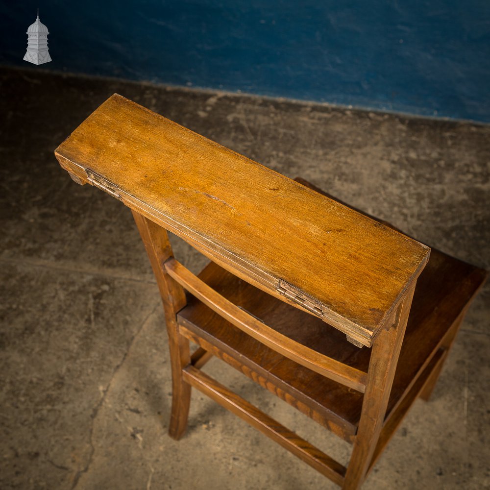 Set of 6 19th C Elm Synagogue Chairs [No. 5]