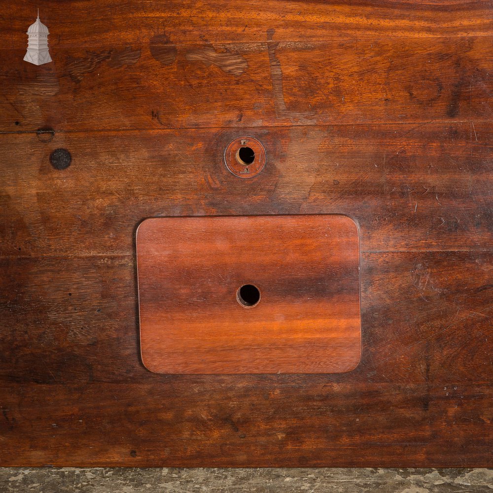 Reclaimed Iroko School Science Lab Worktop with Sink Hole and Drainer