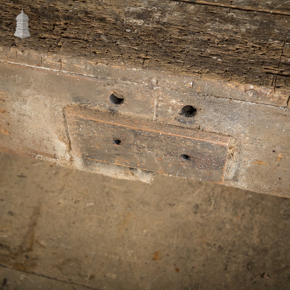 Large 19th C Carpenters Pine Workbench