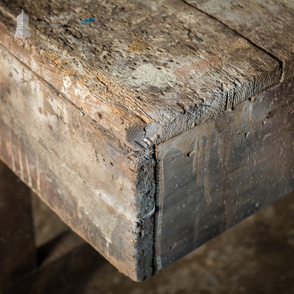 Large 19th C Carpenters Pine Workbench