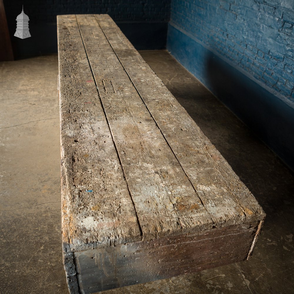 Large 19th C Carpenters Pine Workbench