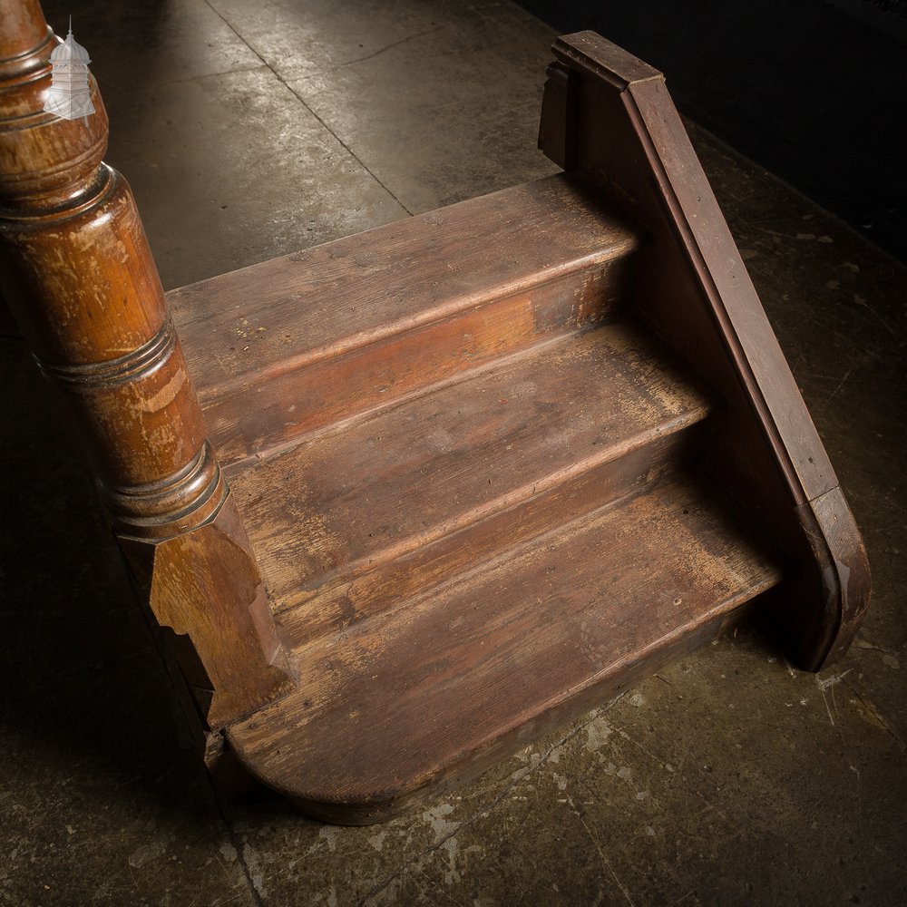 19th C Pitch Pine Pulpit for Restoration