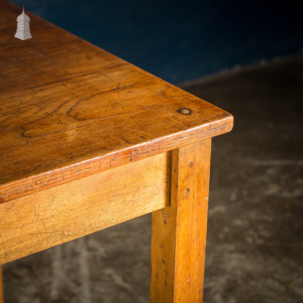 Mid Century Oak School Science Laboratory Table – 6 Feet Long