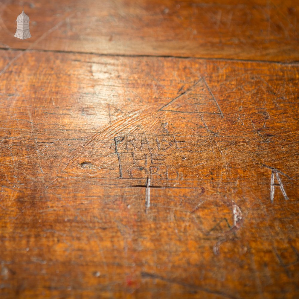 Mid Century Oak School Science Laboratory Table – 6 Feet Long