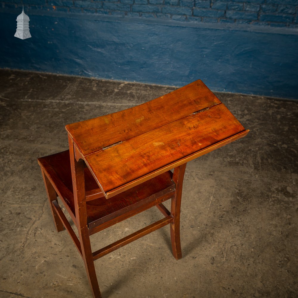 Set of 6 19th C Elm Synagogue Chairs [No. 6]