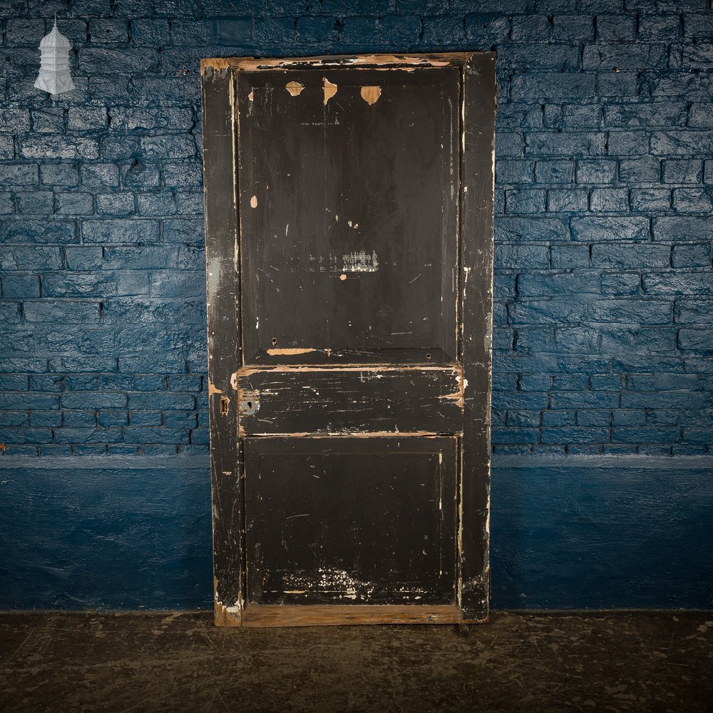 Black and White Cottage Door with Distressed Paint Finish