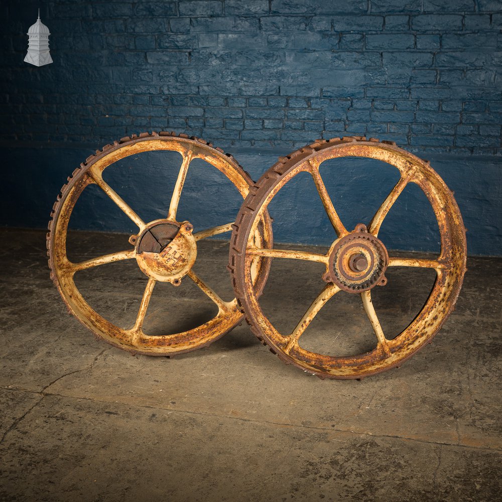 Pair of Industrial Roller Wheels