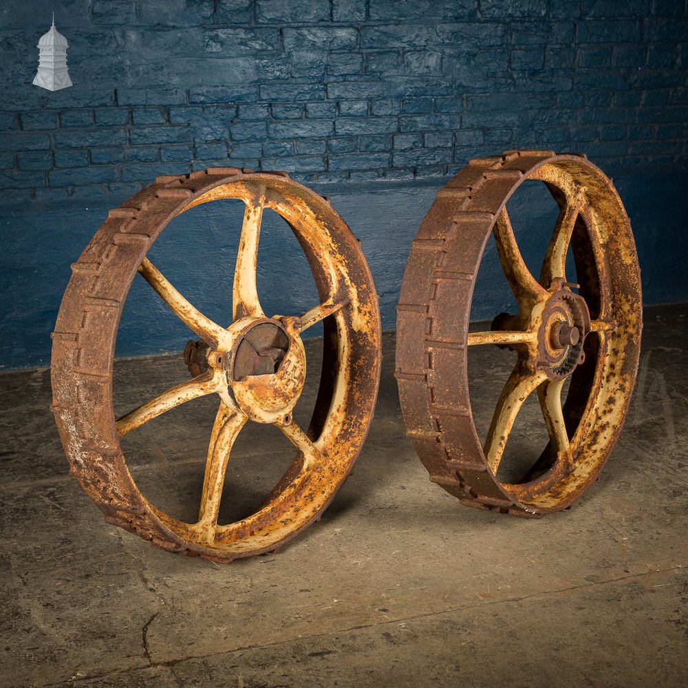 Pair of Industrial Roller Wheels