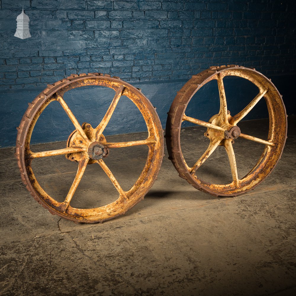 Pair of Industrial Roller Wheels