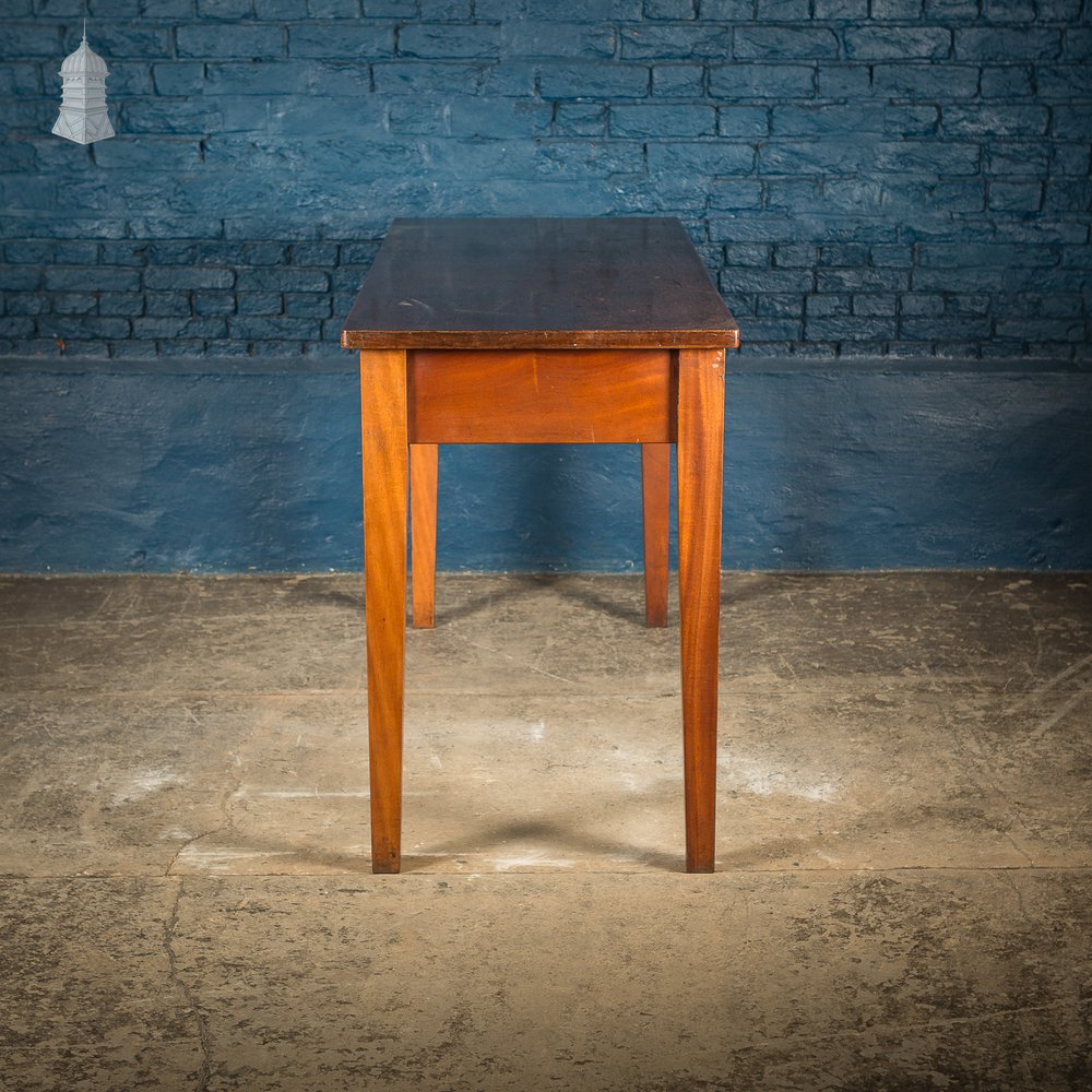 Mid Century Iroko School Science Lab Table with Drawers