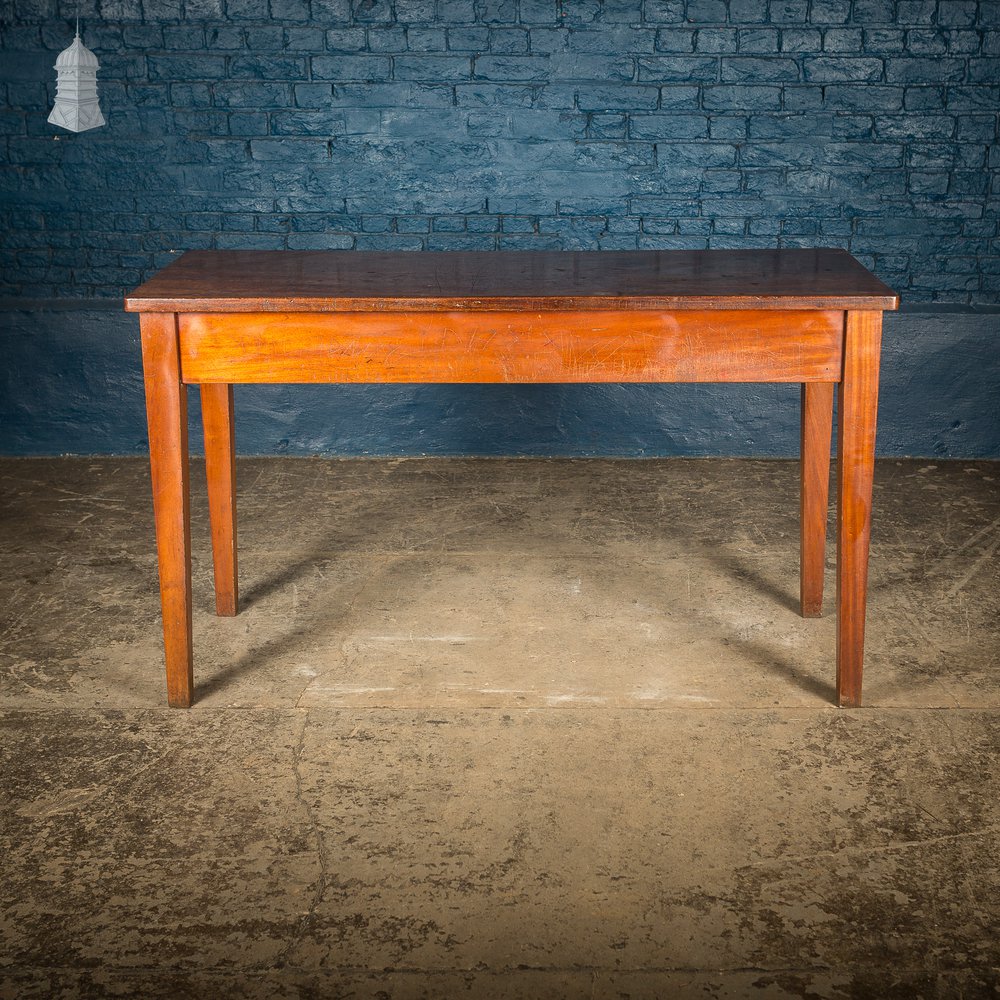 Mid Century Iroko School Science Lab Table with Drawers