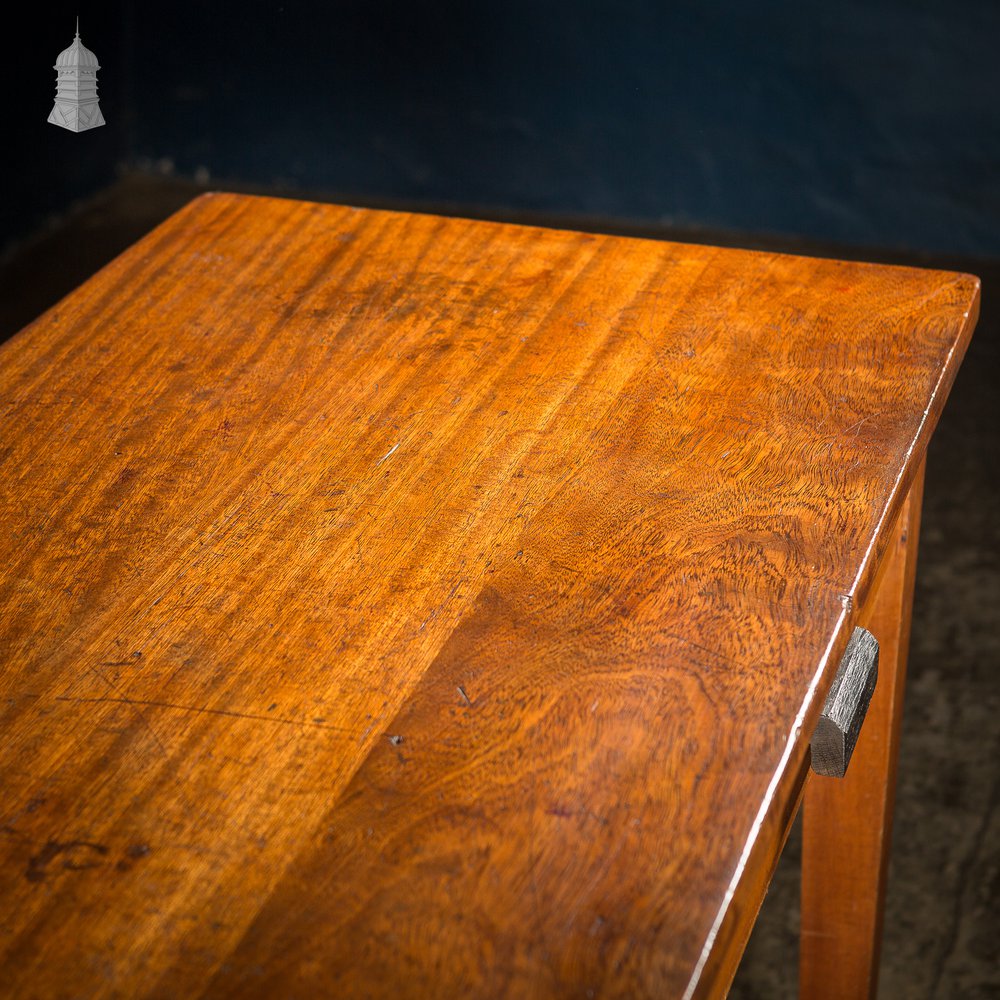 Mid Century Iroko School Science Lab Table with Drawers