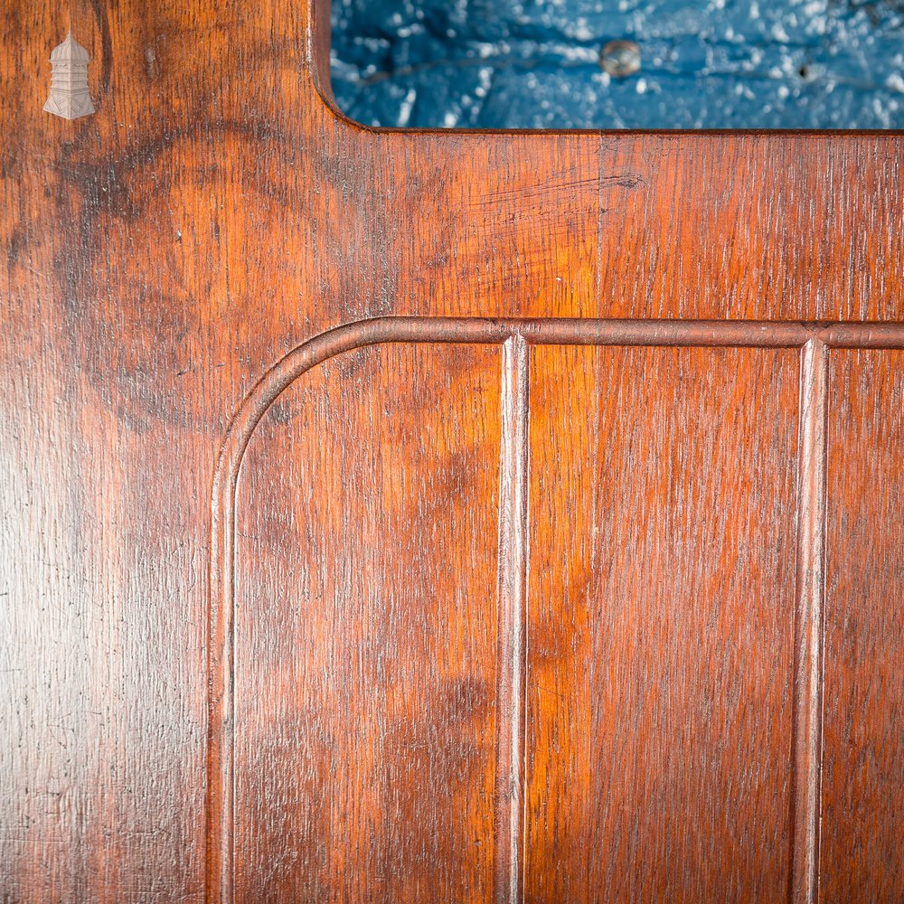 Reclaimed Iroko School Science Lab Worktop With Double Sink Holes and Drainers