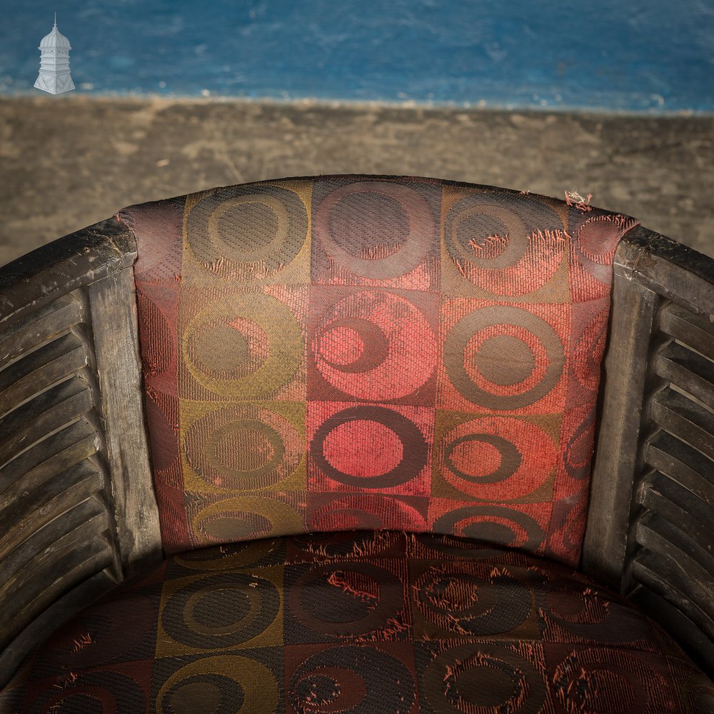 Art Deco Ebonised Tub Chair From A Hotel in Bombay [No. 4]