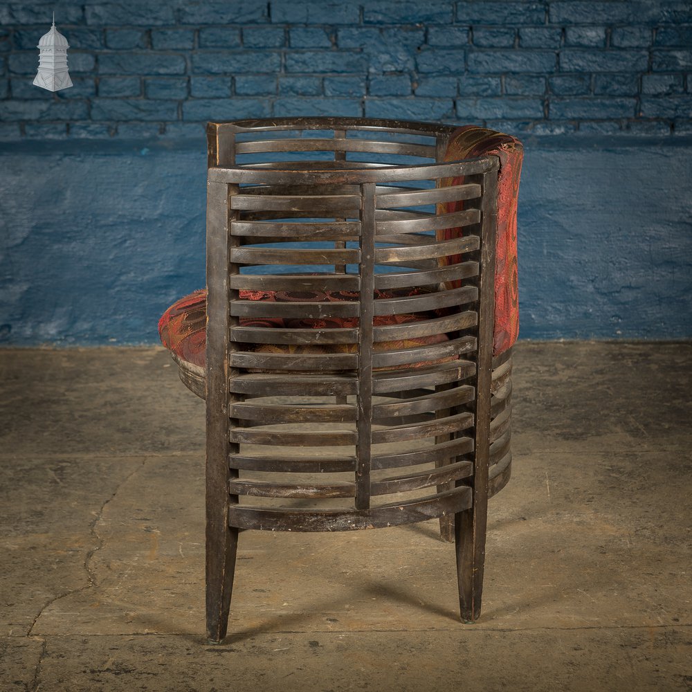 Art Deco Ebonised Tub Chair From A Hotel in Bombay [No. 4]