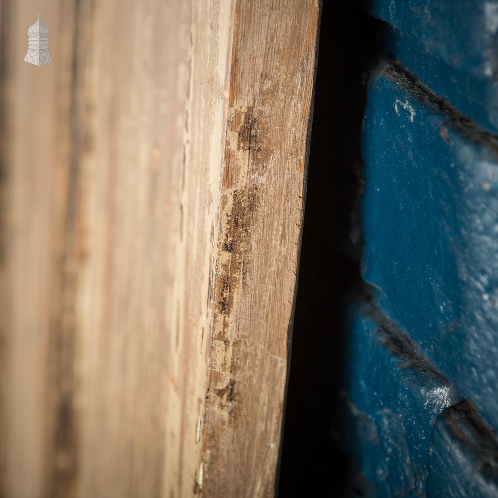 Small 17th C Internal Cottage Door with Distressed Paint Finish